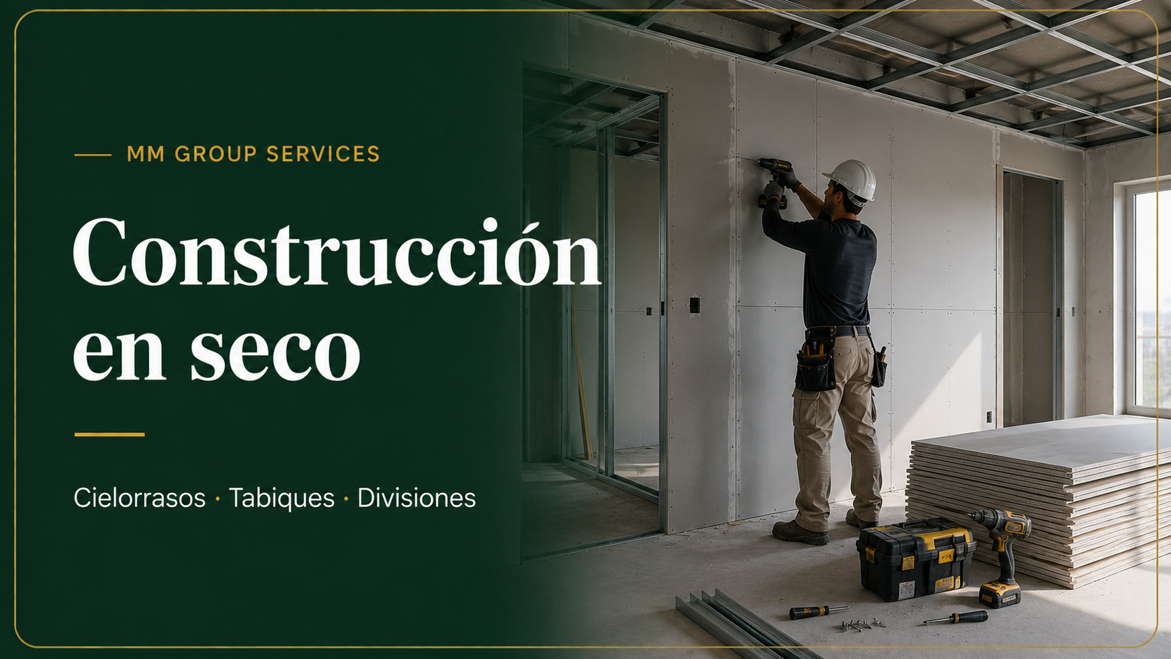 Tabiquería y cielorrasos en industria